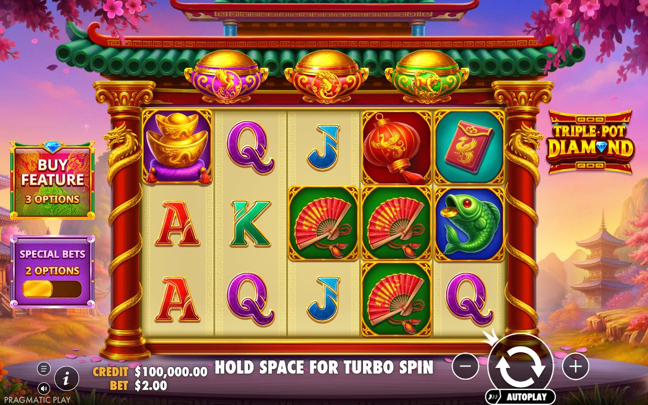 Triple Pot Diamond Online Video Slot