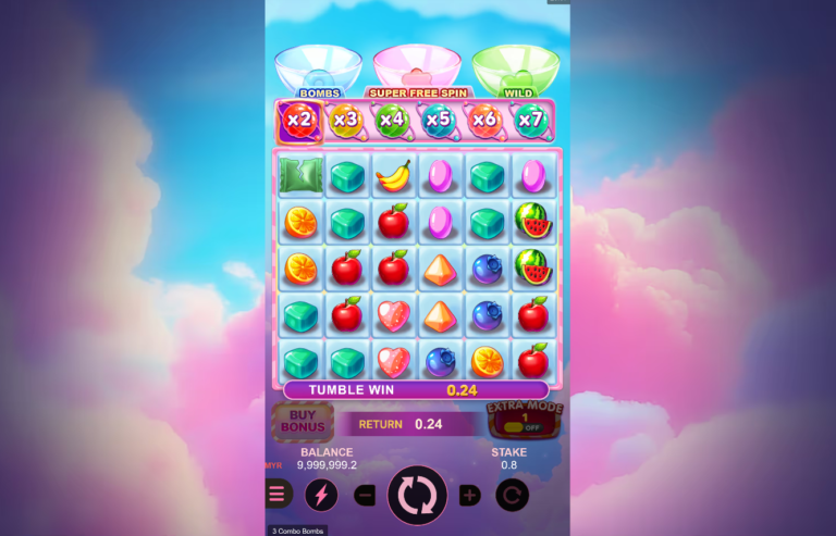 3 Combo Bombs slot gameplay screenshot