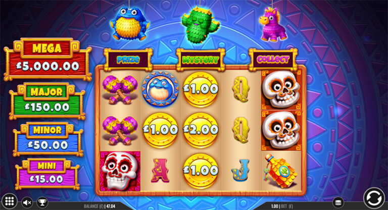 3 Pinatas Online Video Slot gameplay screenshot