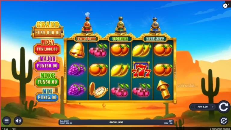 3 Runaway Riches Online Video Slot