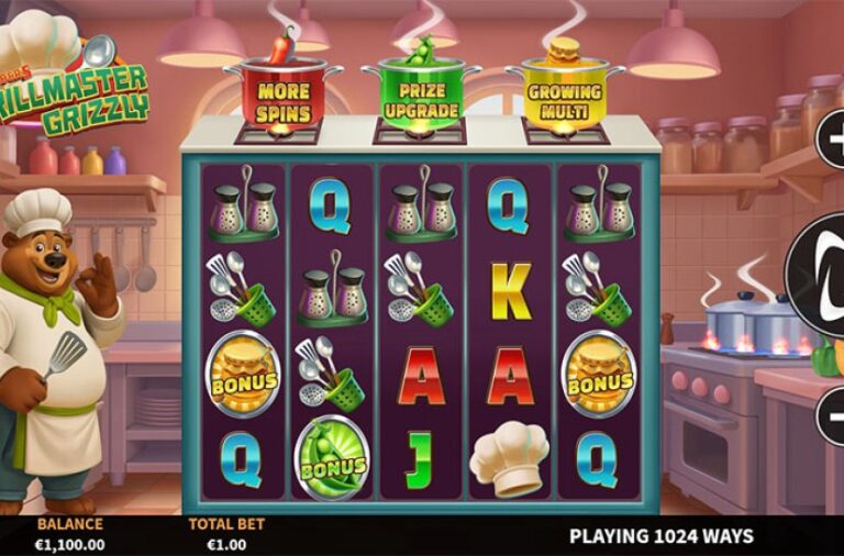 3 Wonders Grillmaster Grizzly Online Video Slot gameplay screenshot