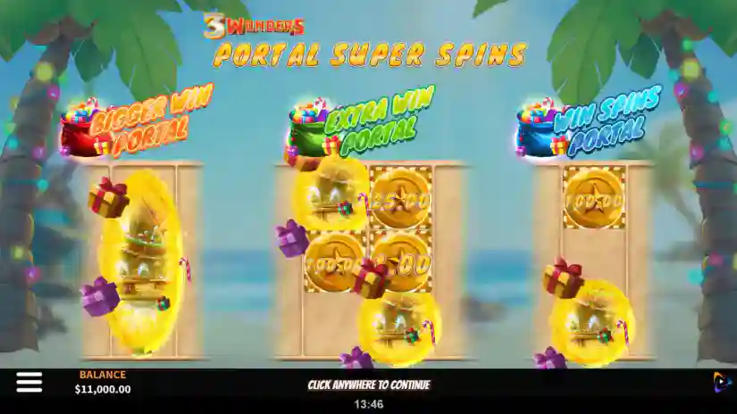3 Wonders Santa On The Beach Online Video Slot