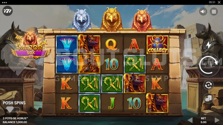 3 Pots of Horus Online Video Slot