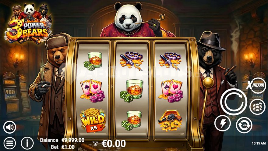 3 Power Bears Online Video Slot gameplay screenshot