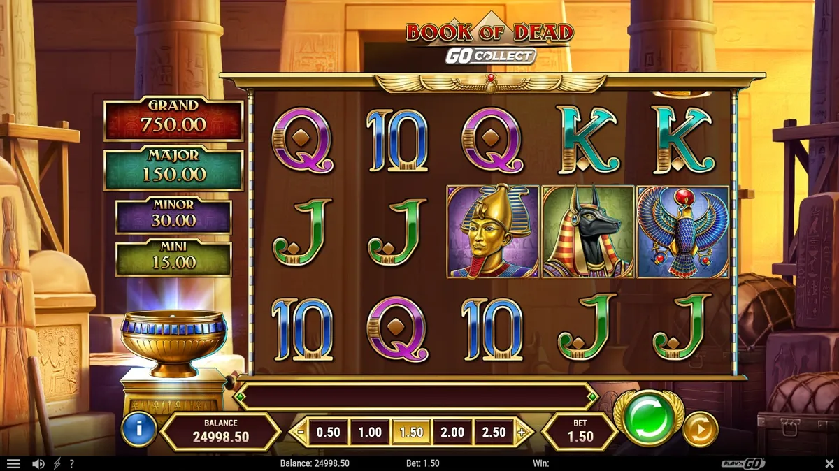 Book of Dead GO Collect Online Video Slot