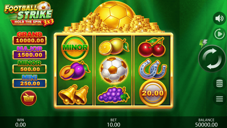 3x3 Football Strike Hold The Spin Online Video Slot gameplay screenshot