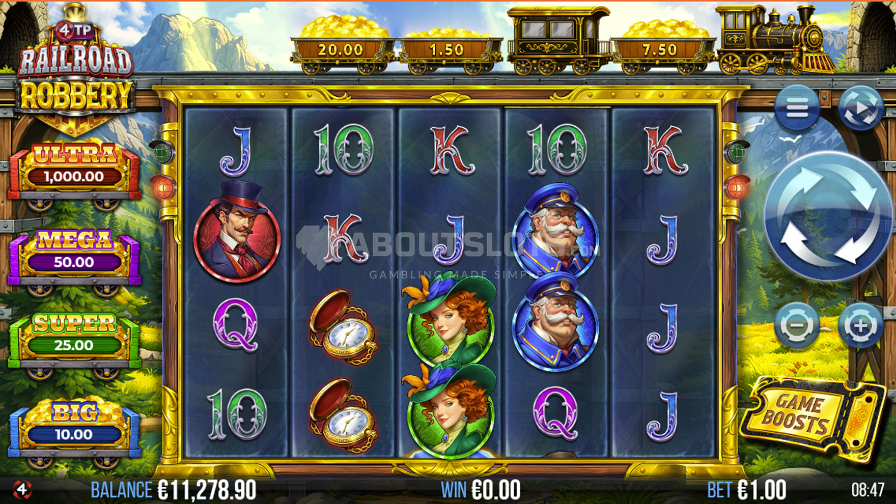 4TP Railroad Robbery Online Video Slot