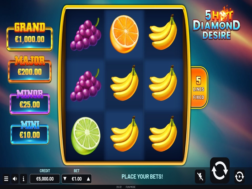 5 Hot Diamond Desire Online Video Slot