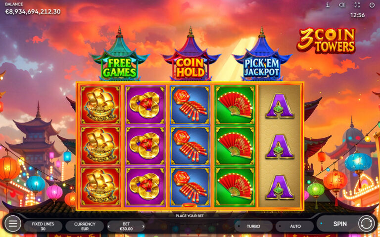 3 Coin Towers slot screenshot
