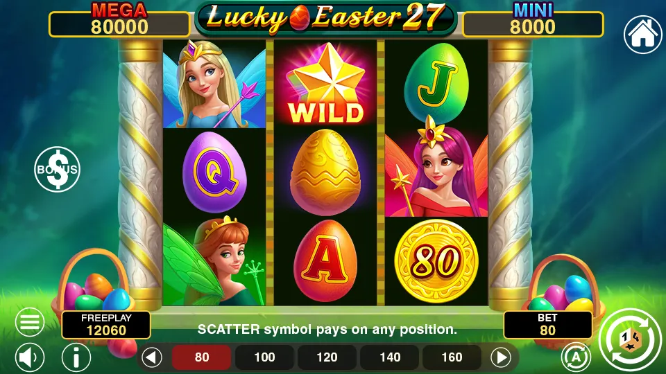 Lucky Easter 27 Hold & Win Online Video Slot gameplay screenshot