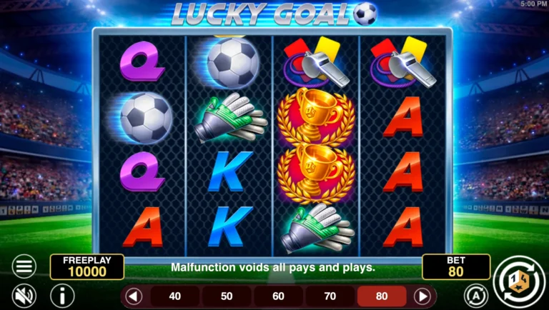 Lucky Goal Online Video Slot gameplay screenshot
