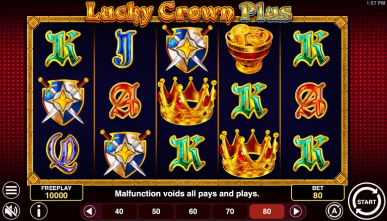 Lucky Crown Plus Online Video Slot gameplay screenshot
