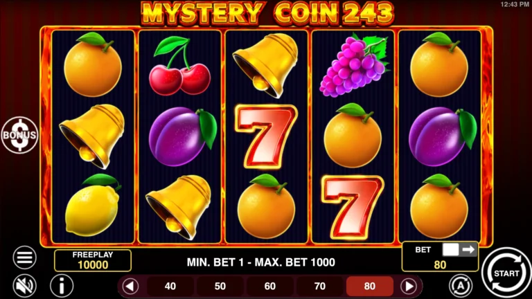 Mystery Coin 243 Online Video Slot gameplay screenshot