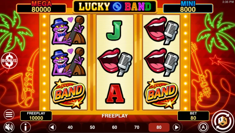 Lucky Band Hold & Win Online Video Slot gameplay screenshot