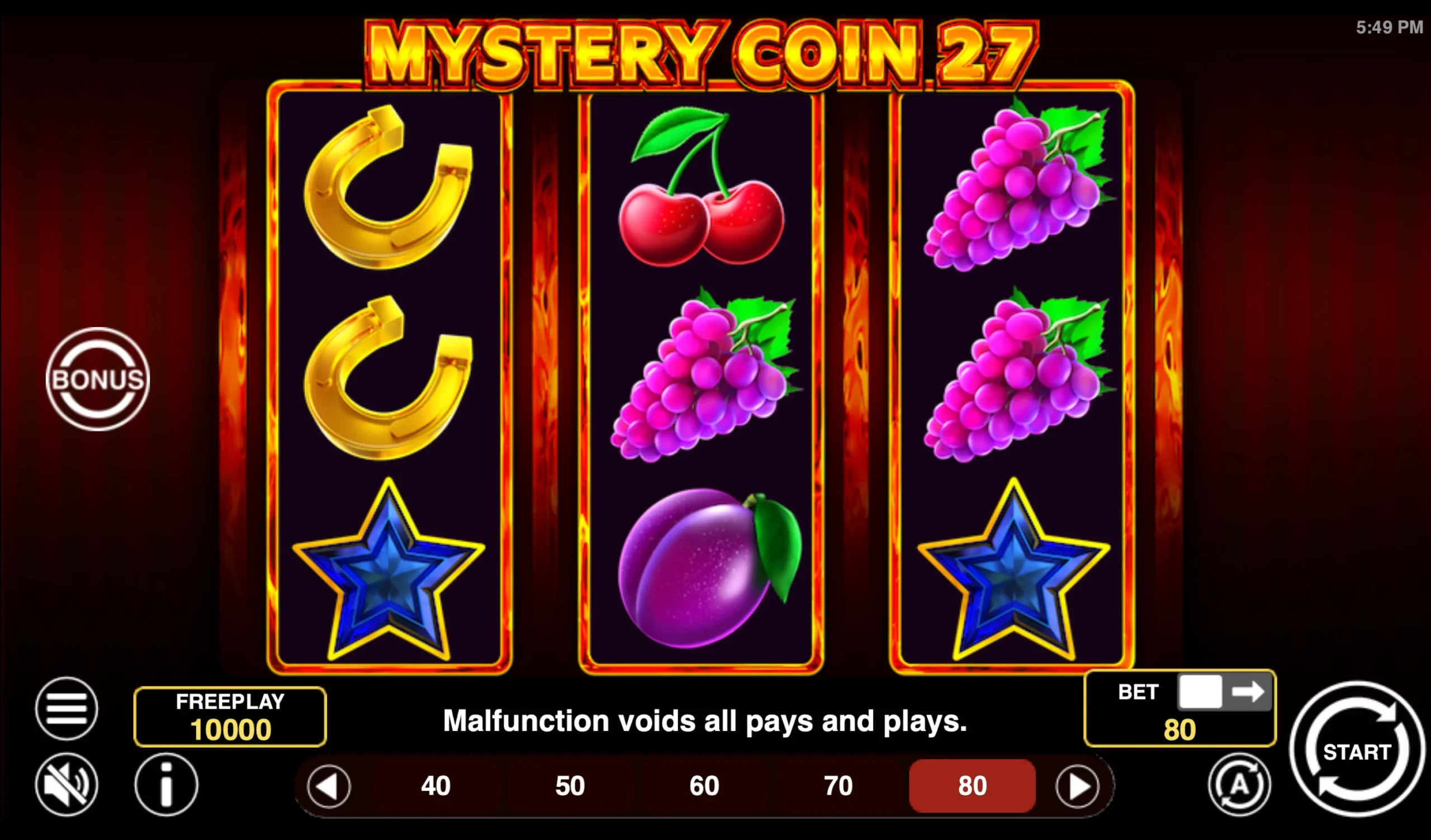 Mystery Coin 27 Online Video Slot gameplay screenshot