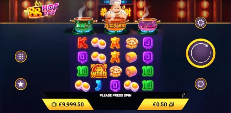 88 Hot Pot Amigo Gaming slot gameplay screenshot