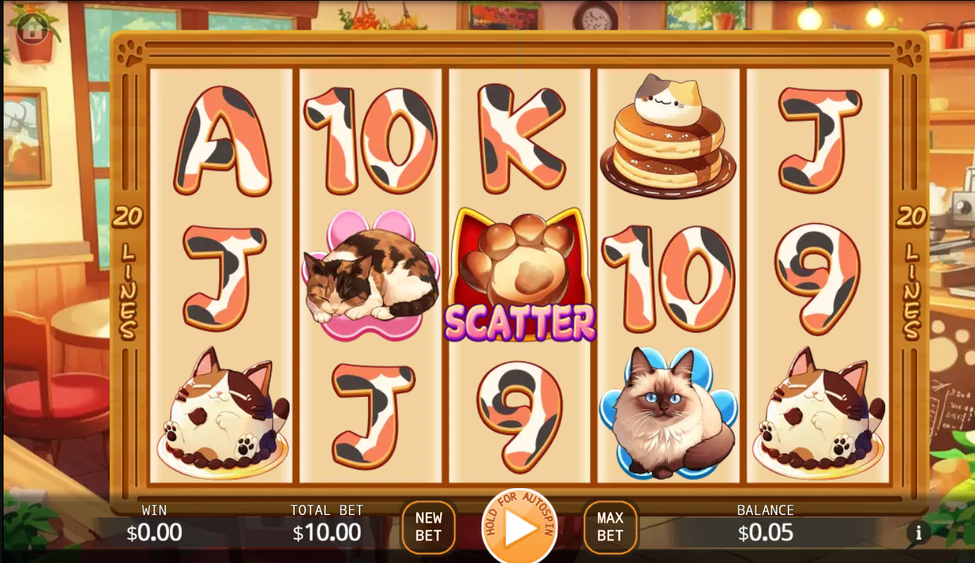 Cafe Meow Online Video Slot screenshot