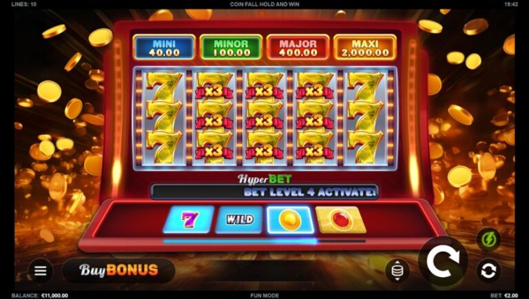 Coin Fall Hold And Win Online Video Slot