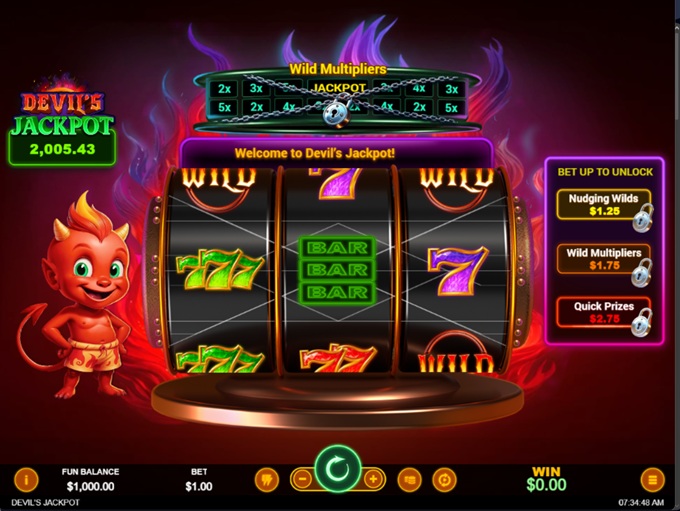 Devil's Jackpot Online Video Slot