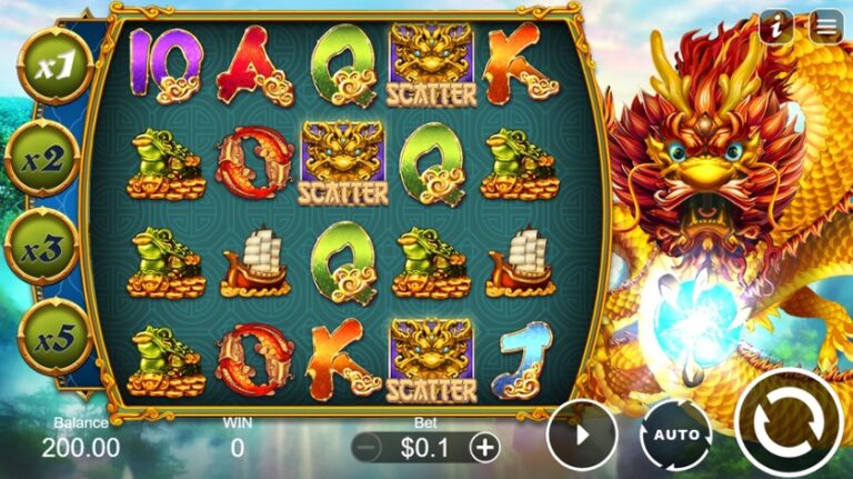 Dragon's Hoard Online Video Slot gameplay screenshot