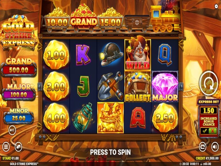 Gold Strike Express slot screenshot