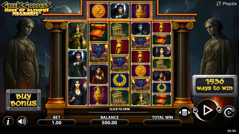 Greek Goddess: Siege of Olympus Megaways Online Video Slot