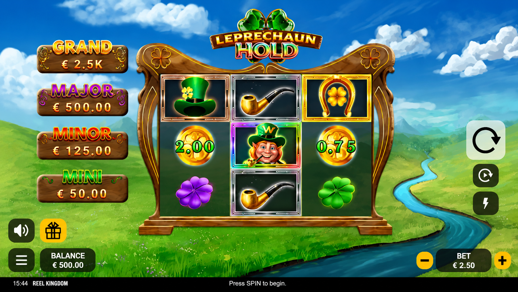 Leprechaun Hold Online Video Slot screenshot