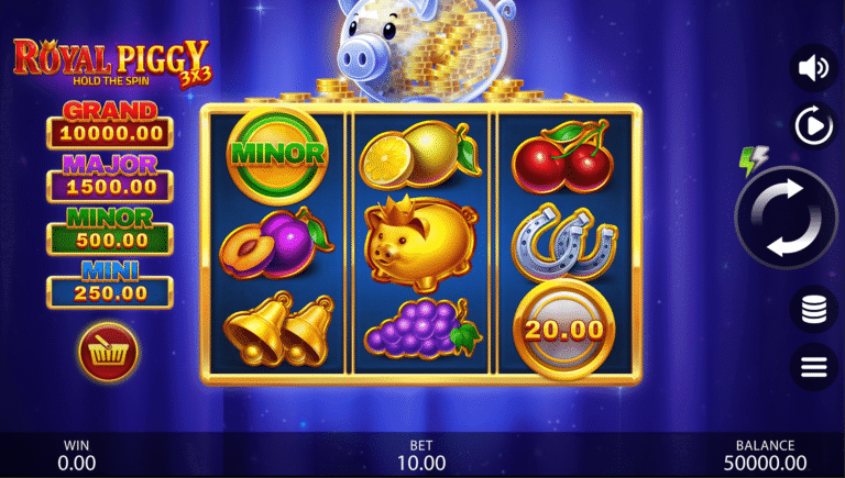 3x3 Royal Piggy Hold The Spin slot gameplay screenshot
