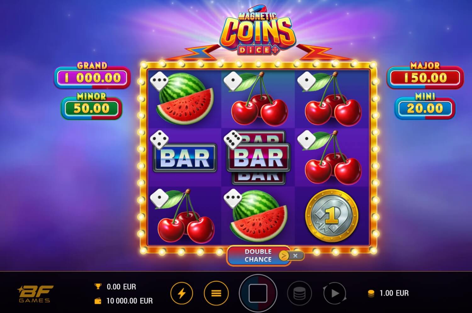 Magnetic Coins Dice Online Video Slot