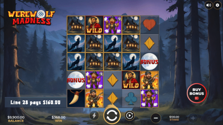 Werewolf Madness Online Video Slot