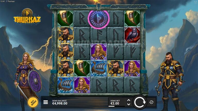 Thurisaz Kitsune Studios slot gameplay screenshot