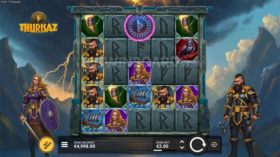 Thurisaz Kitsune Studios slot gameplay screenshot