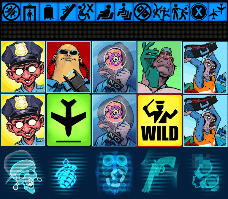 AFK Airport Security Online Video Slot gameplay screenshot