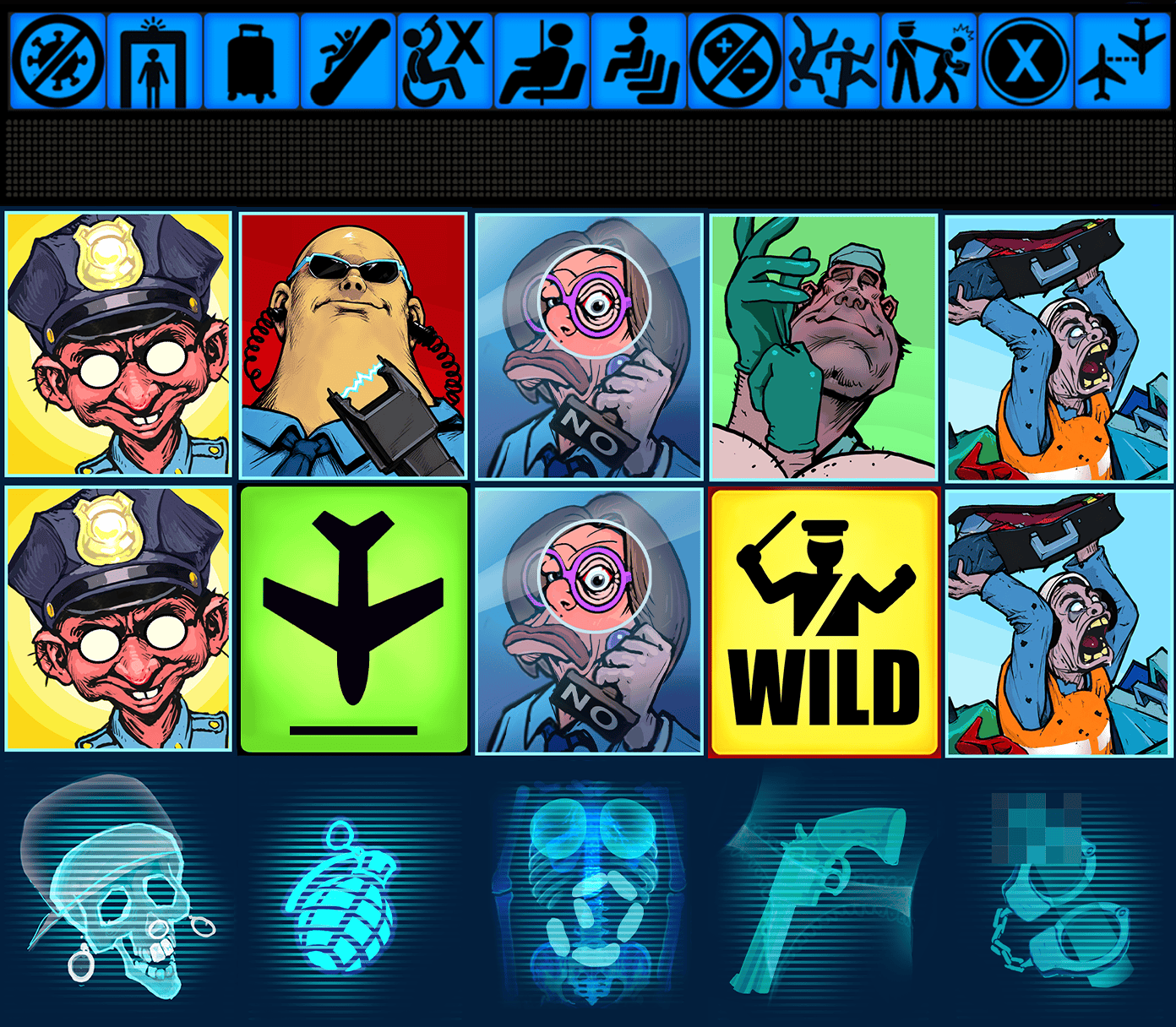 AFK Airport Security Online Video Slot gameplay screenshot