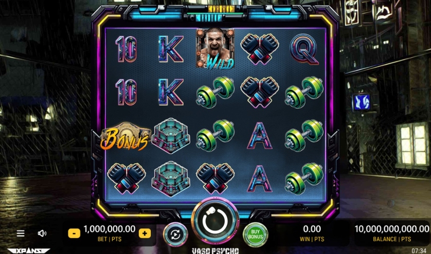 Vaso Psycho slot gameplay screenshot