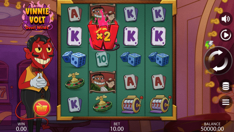 Vinnie Volt Devil Wilds Online Video Slot gameplay screenshot