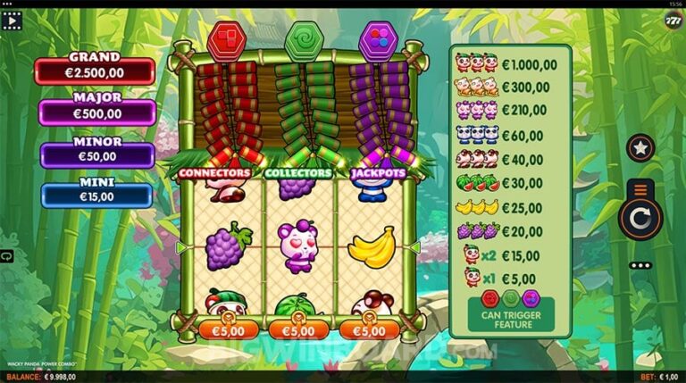 Wacky Panda Power Combo slot screenshot
