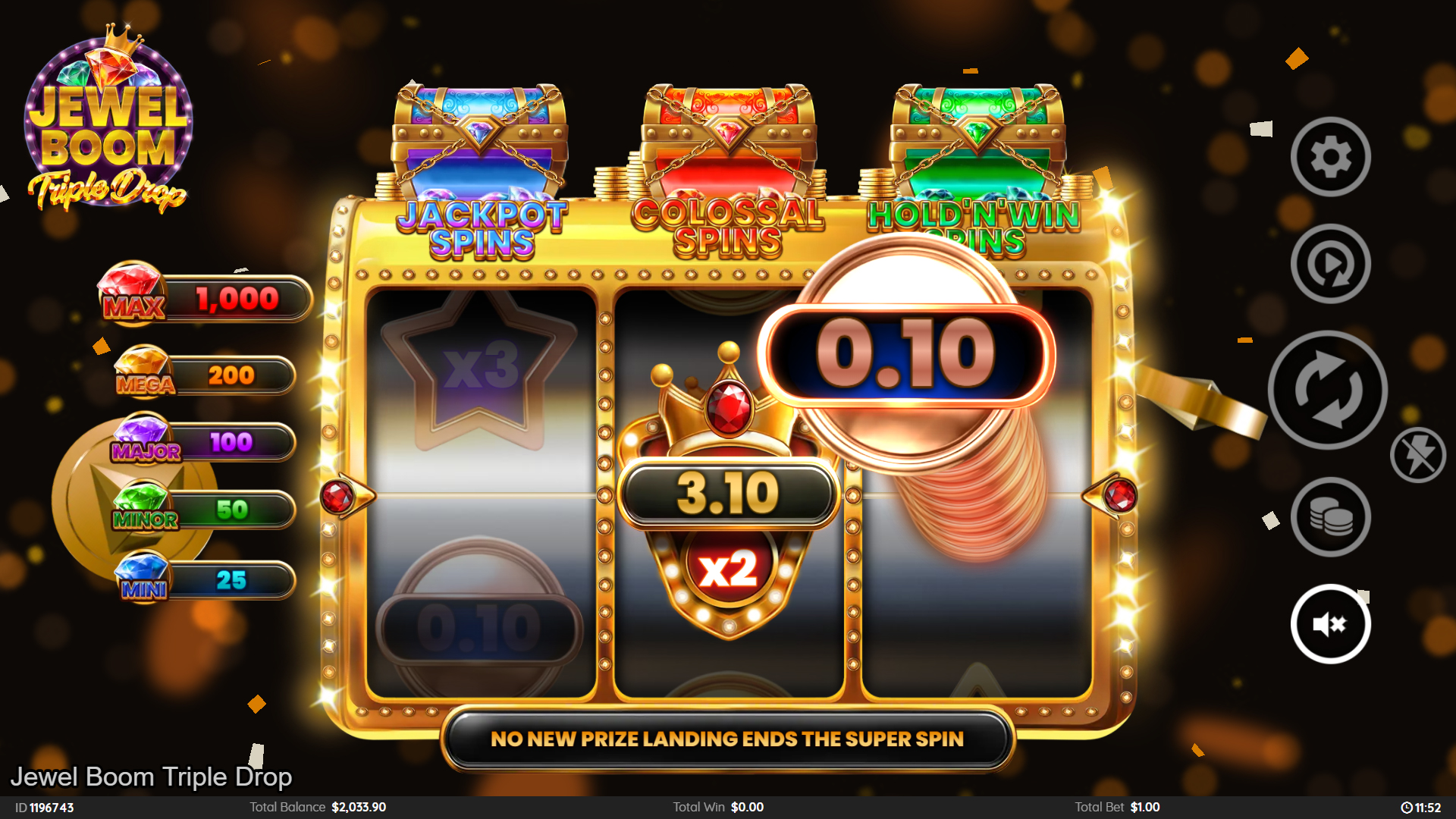 Jewel Boom Triple Drop Online Video Slot