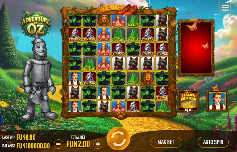 Adventure of Oz Online Video Slot gameplay screenshot