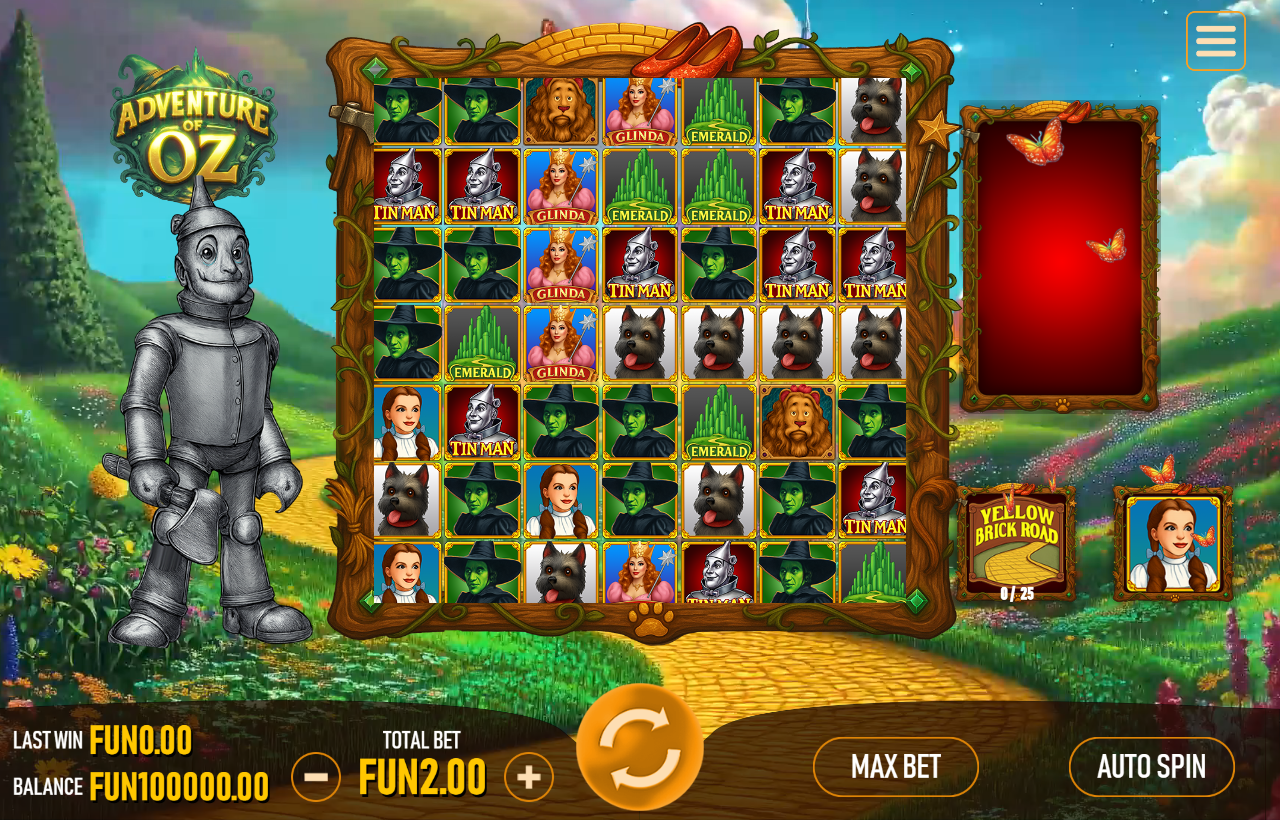 Adventure of Oz Online Video Slot gameplay screenshot