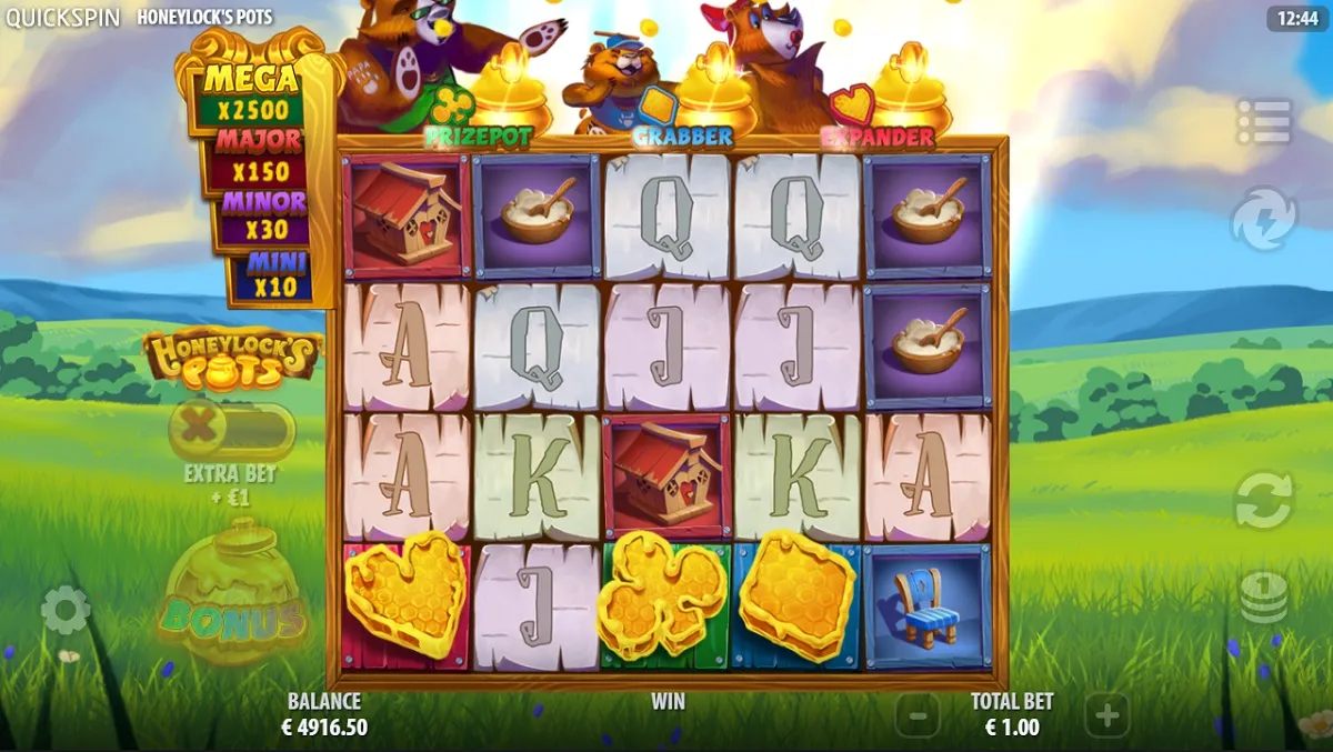Honeylock's Pots Online Video Slot