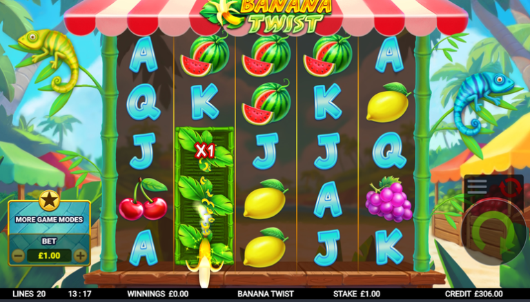 Banana Twist slot gameplay screenshot