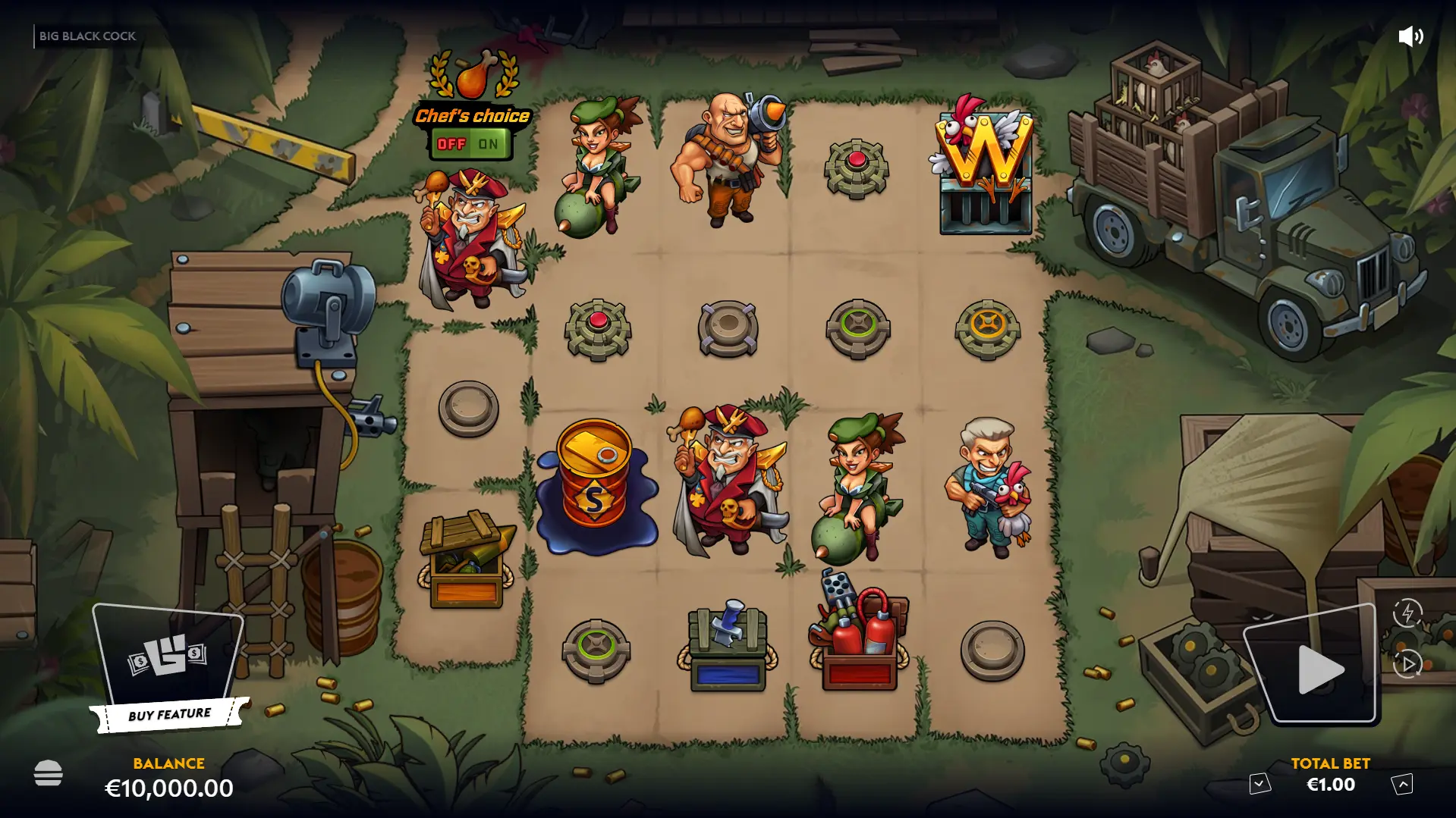 Big Black Cock Online Video Slot gameplay screenshot