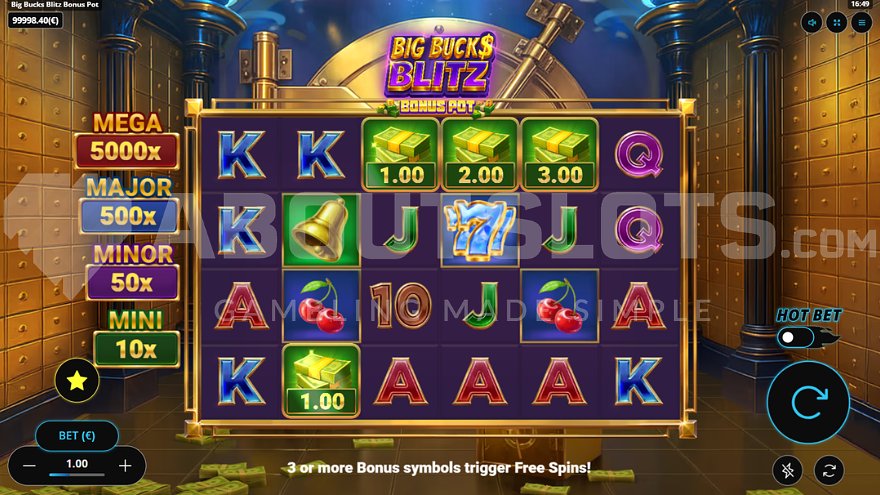 Big Bucks Blitz Bonus Pot Online Video Slot