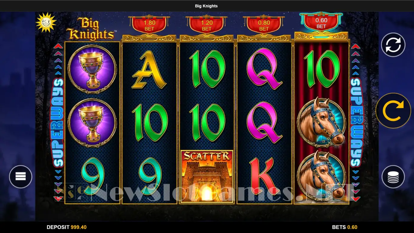 Big Knights slot gameplay screenshot