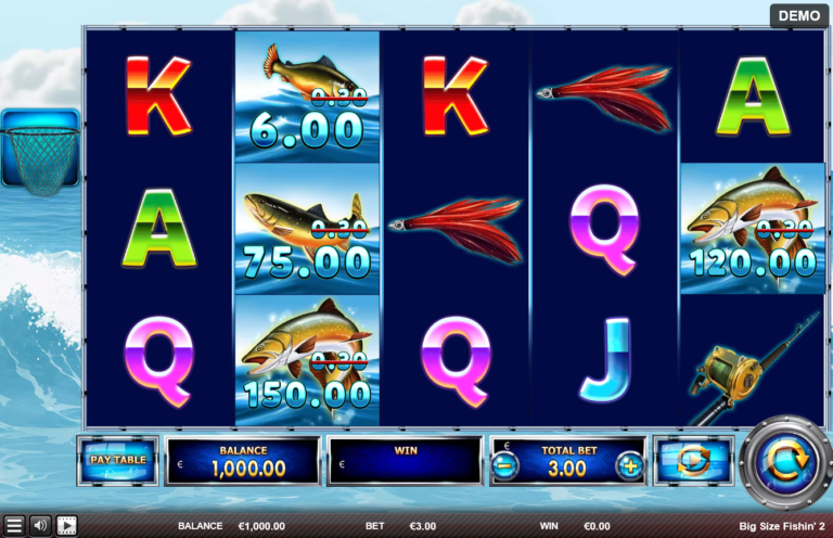 Big Size Fishin 2 slot gameplay screenshot