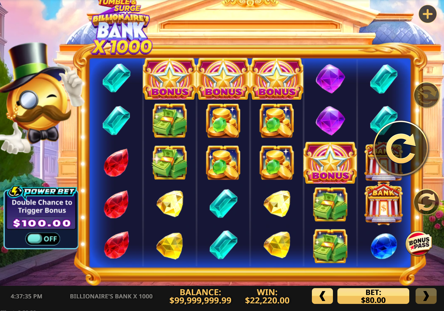 Billionaire's Bank X 1000 Online Video Slot