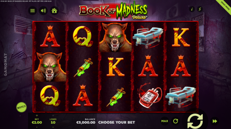 Book Of Madness Deluxe slot screenshot