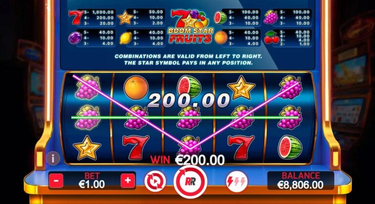 Boom Star Fruits slot screenshot