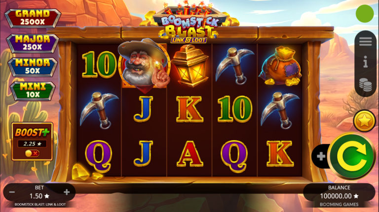 Boomstick Blast Link & Loot slot gameplay screenshot